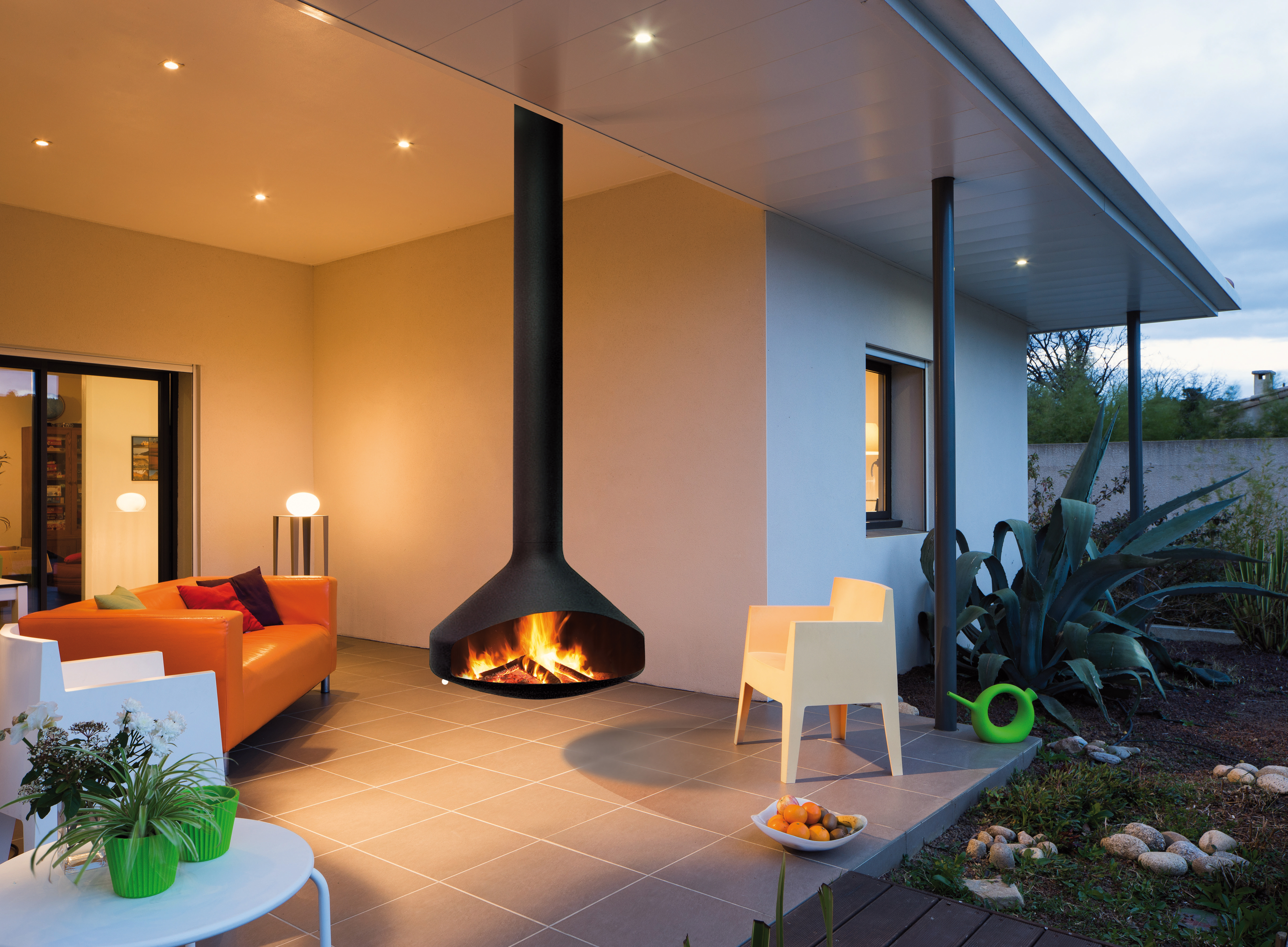 camino design per esterni Ergofocus outdoor