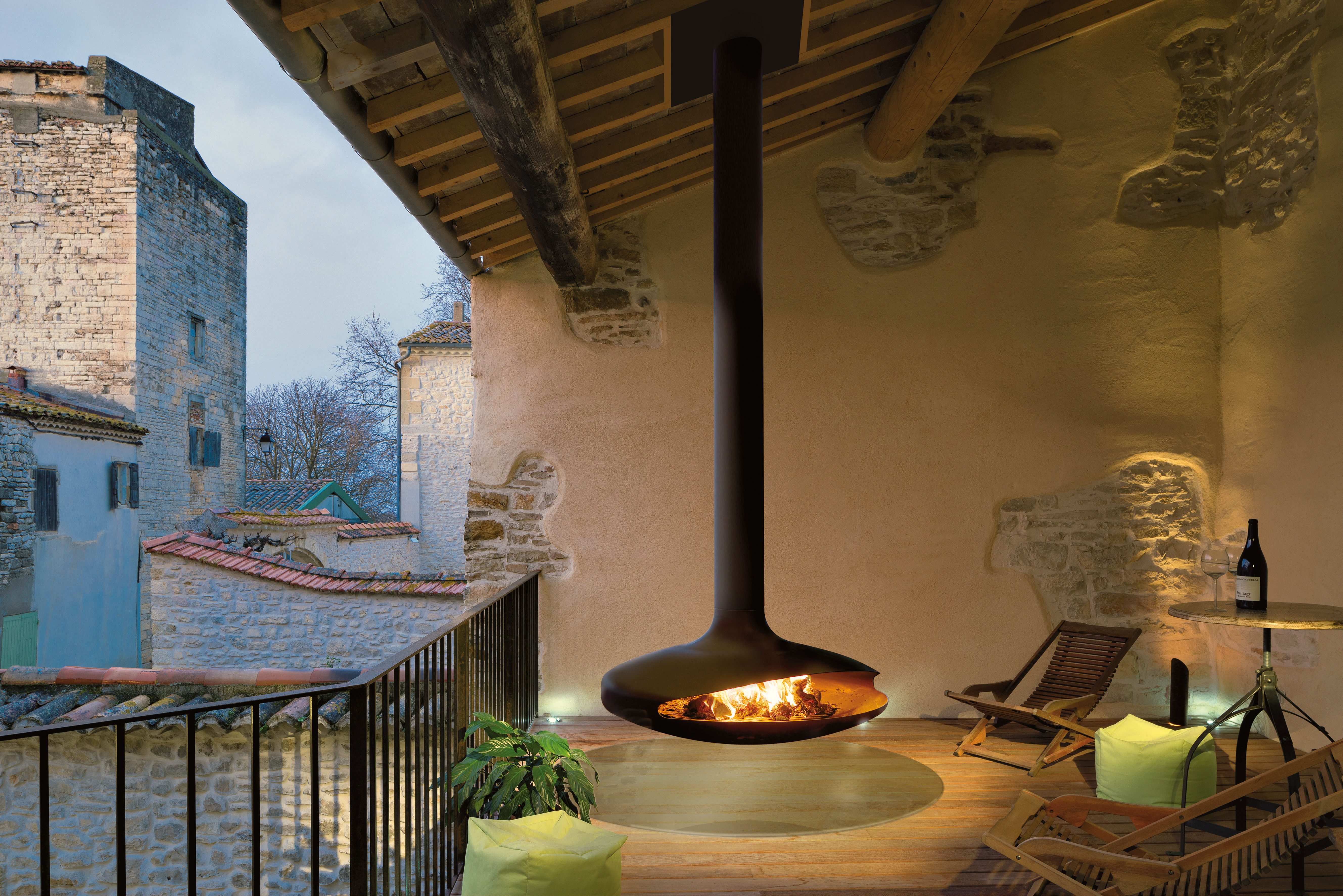 camino design per esterni Gyrofocus outdoor