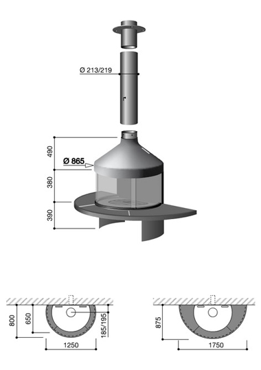 Schéma de la cheminée design optifocus